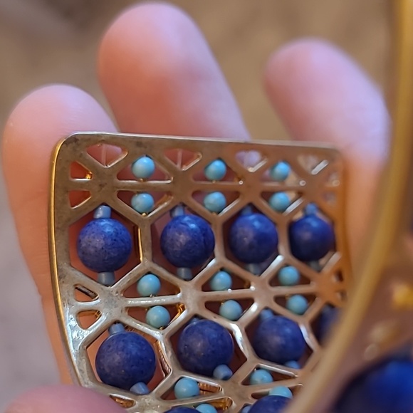 STELLA&DOT blue beaded abacus cuff - Picture 3 of 6